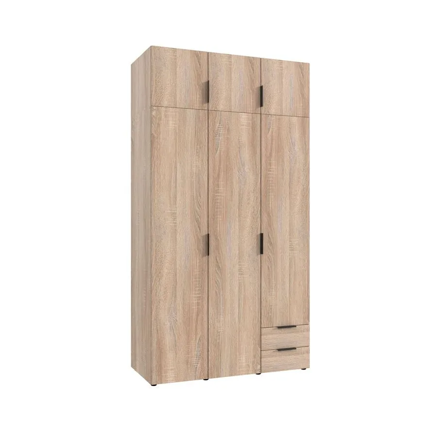 Kleiderschrank Modu eiche Holzwerkstoff B 120 cm