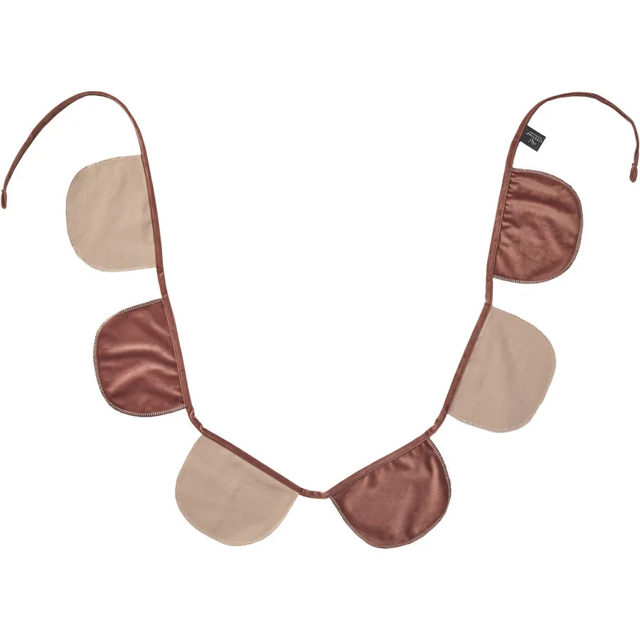 Girlande Kids World Braun, Beige Stoff