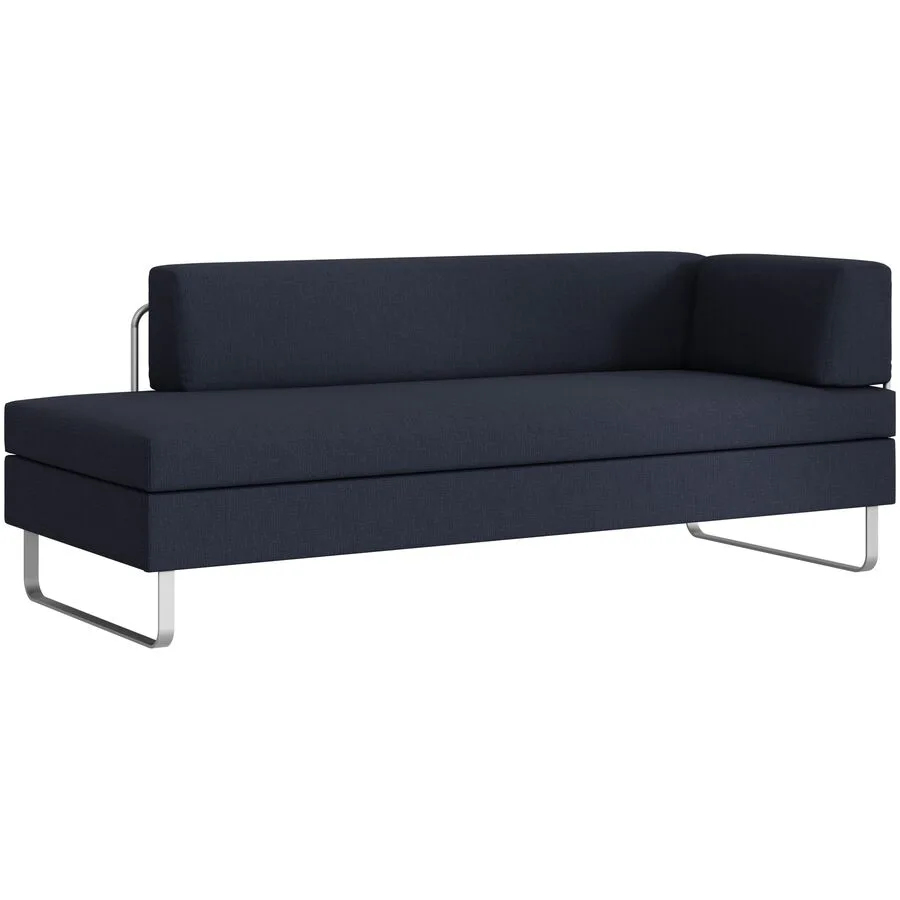 SWISS PLUS Bettsofa Bed for Living Singolo dunkelblau Stoff B 205 T 85 cm - Möbel Konfigurator: Traummöbel individuell zusammenstellen - Schweizer