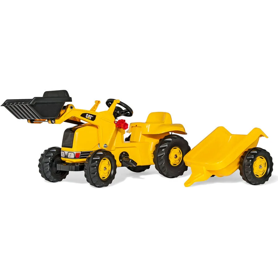 RollyKid CAT mit Lader+Anhänger Rolly Toys Gelb Kunststoff