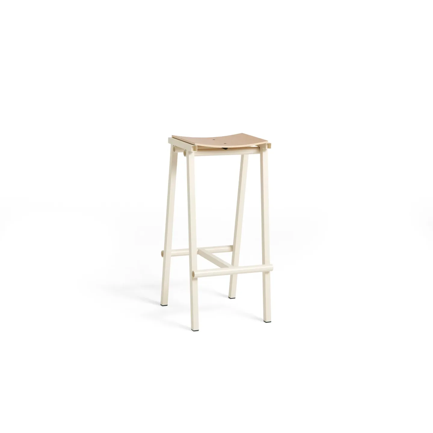 HAY Taburete 8 high barstol 75 cm Eggshell (vit)