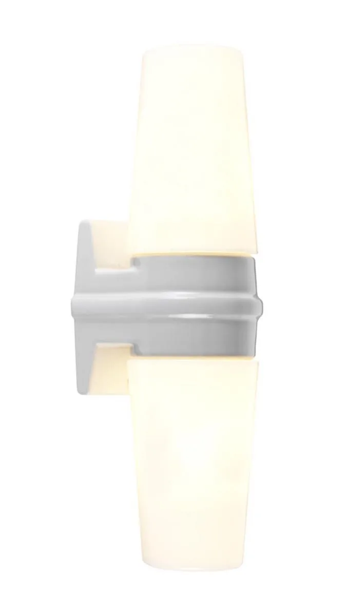 Ifö electric - Bernadotte Dubbel 30cm - Badrumslampa - Vit