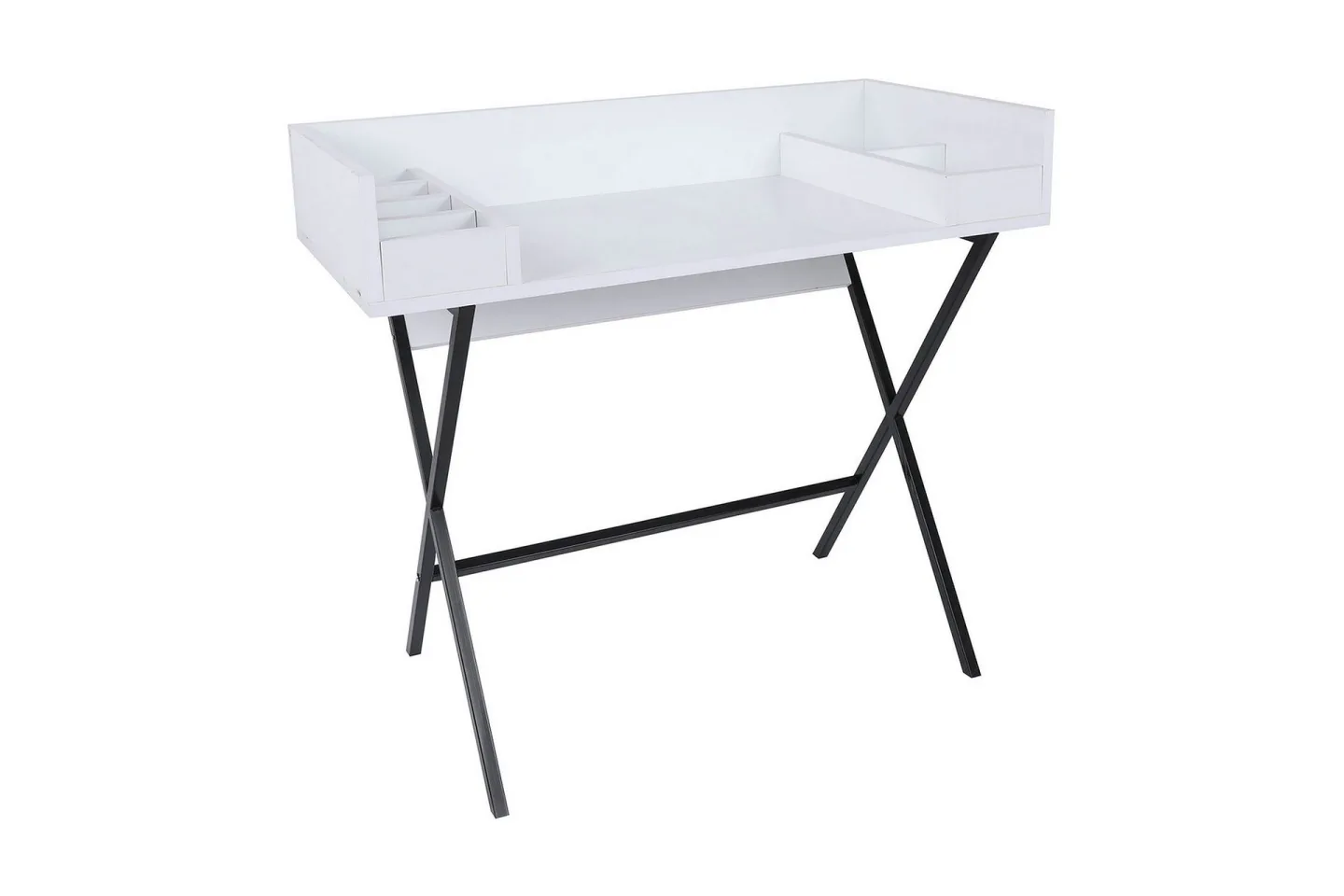 Timiza Sminkbord 100 cm - Vit/Svart
