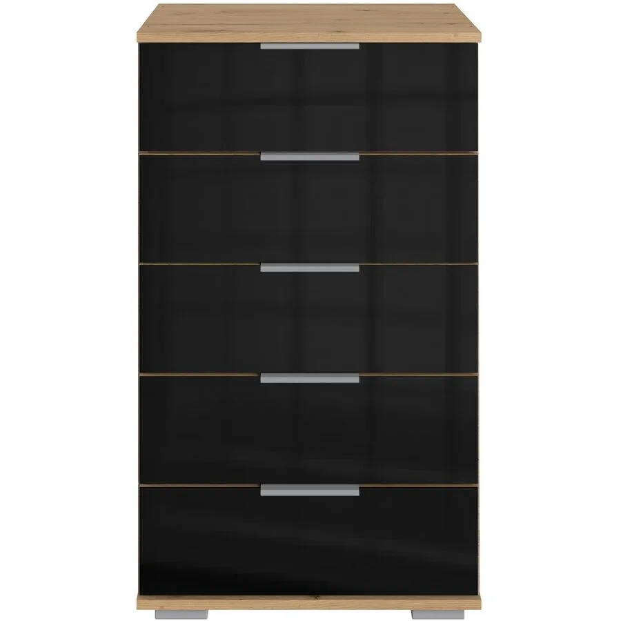 Kommode Peyton C schwarz Holzwerkstoff B 49 H 102 cm