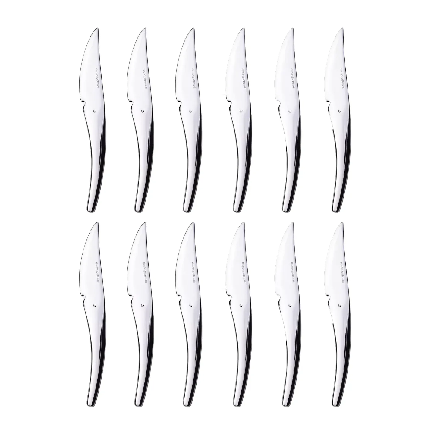 Hardanger Bestikk Hardanger Frühstücksmesser 12er Pack Edelstahl