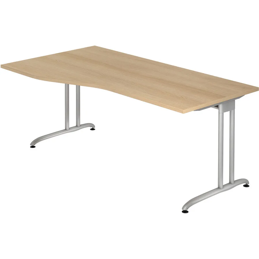 Schreibtisch Office eiche Holzwerkstoff B 180 T 100 cm