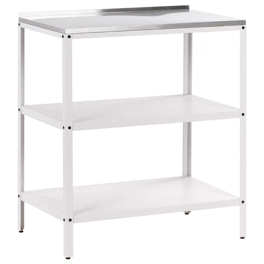 Stor köksö Vilama - Vit, Silver