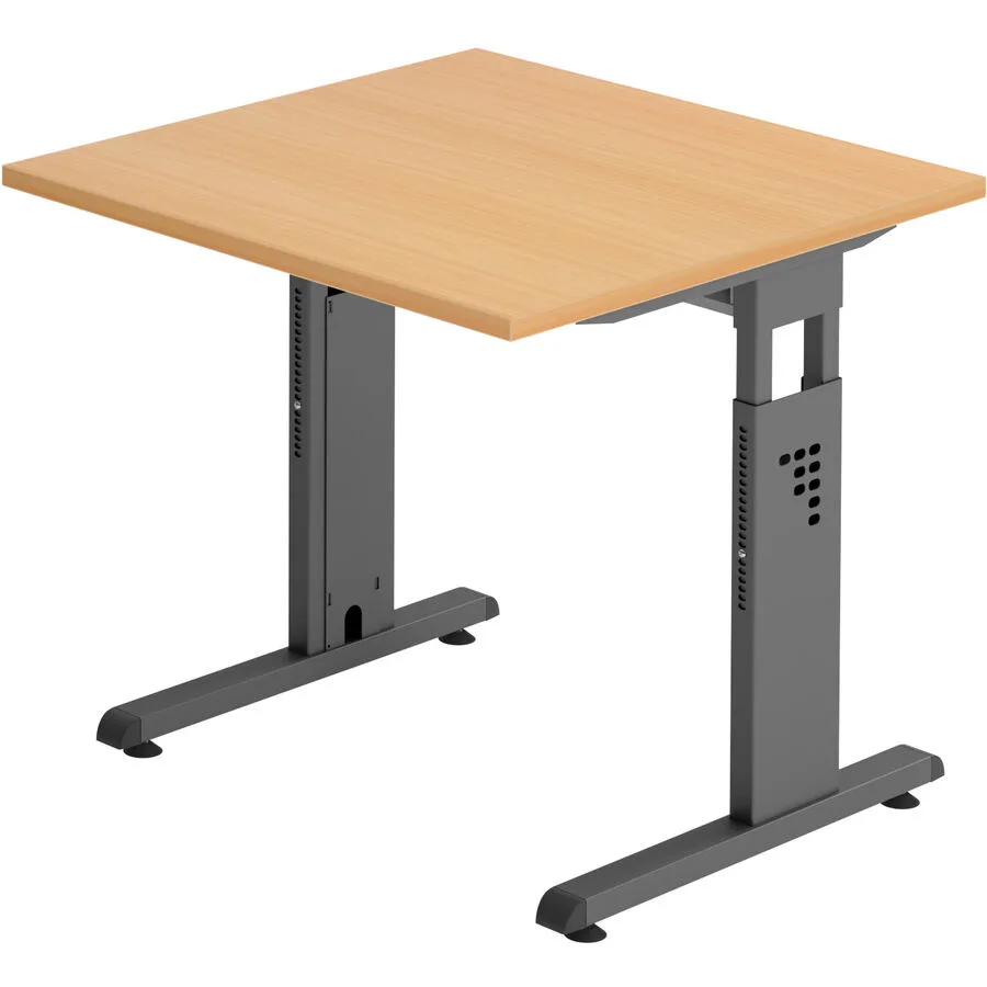 Schreibtisch Office buche Holzwerkstoff B 80 T 80 cm