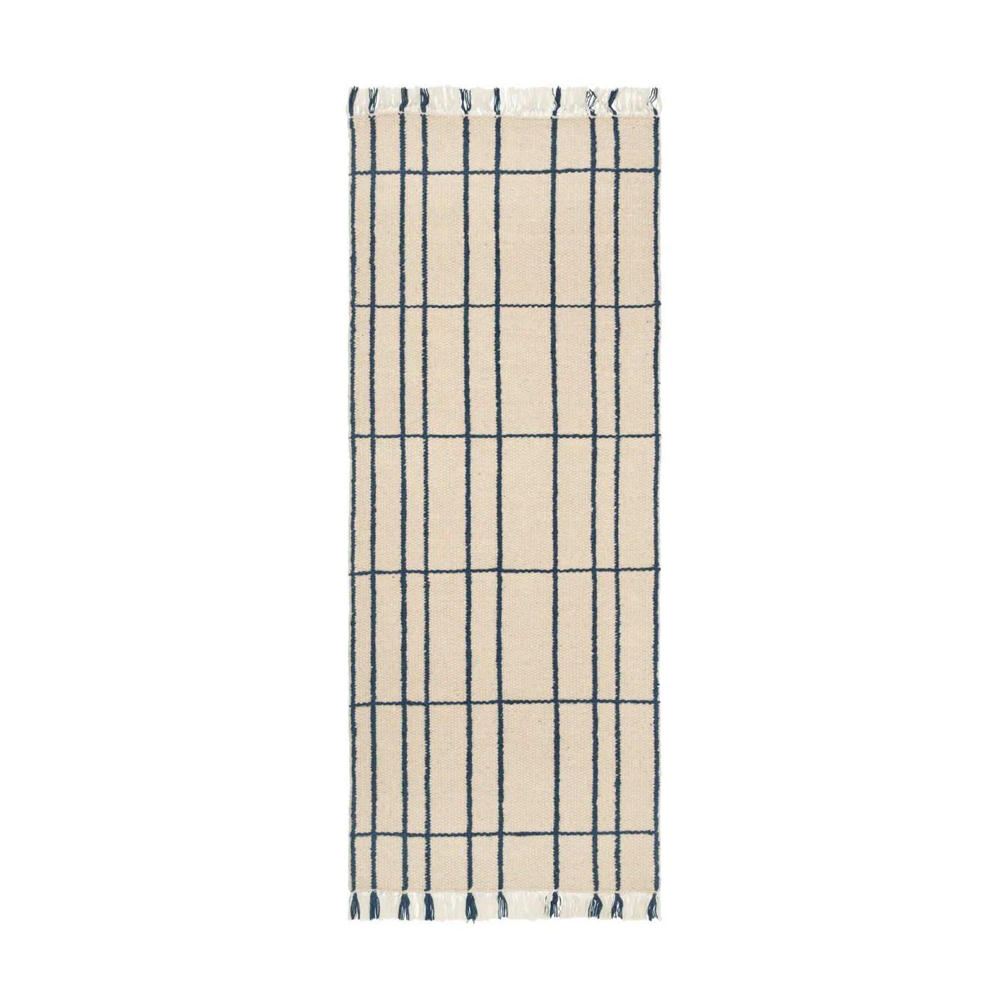 Ferm Living Späte Teppich Parchment-indigo, 80x200 cm