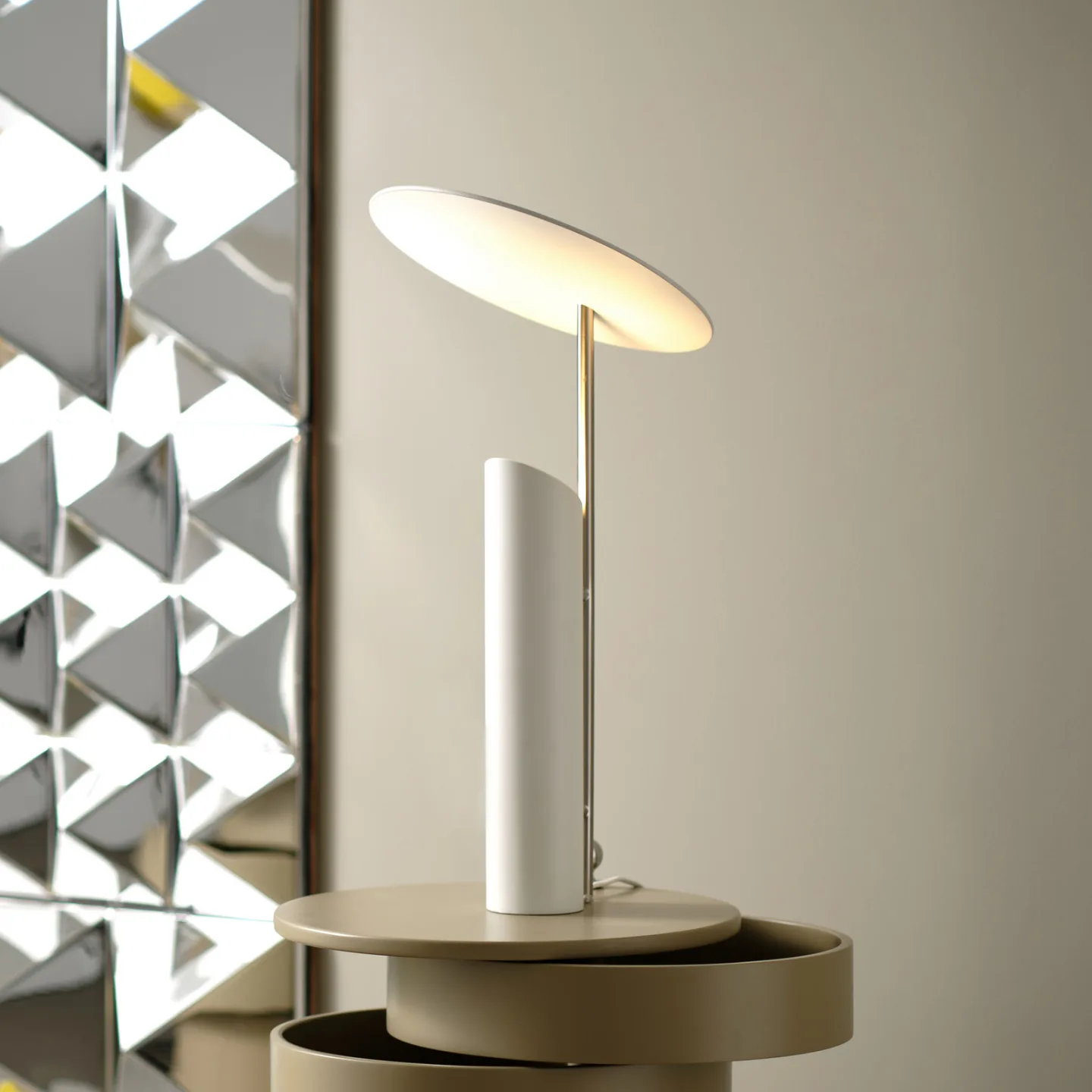Reflect Bordlampe Matt White - Verpan - Vardagsrum - Design - Metall - Med en ljuskälla