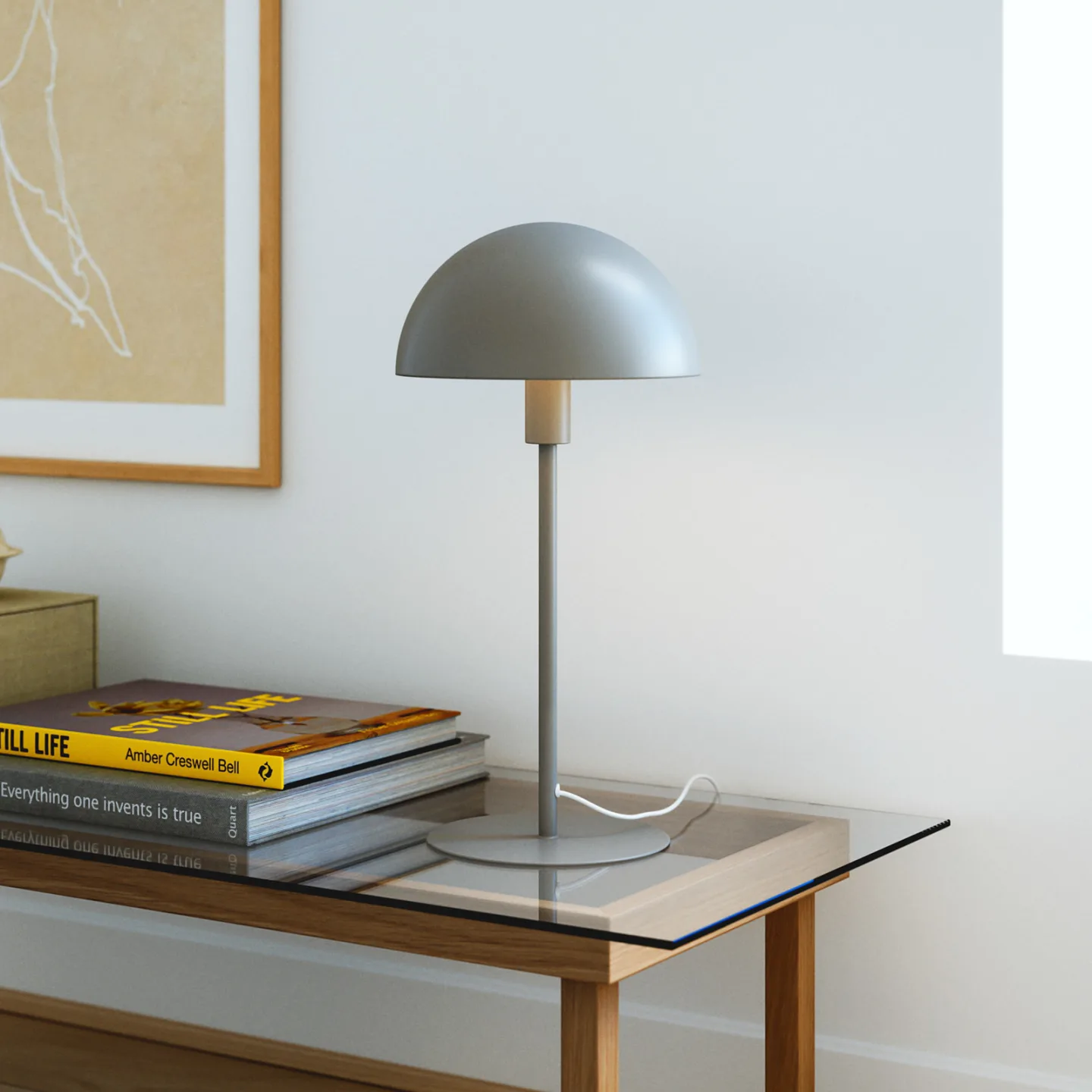 Ellen 20 Bordlampe Light Brown - Nordlux - Stue - Skandinavisk - Metall - Med skjerm