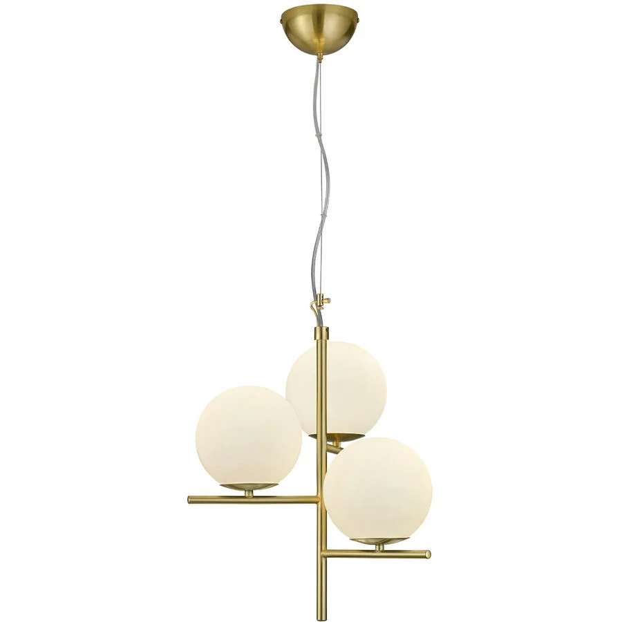 Pendellampe Reya Metall 40 cm 150 cm - Farbe: messing matt