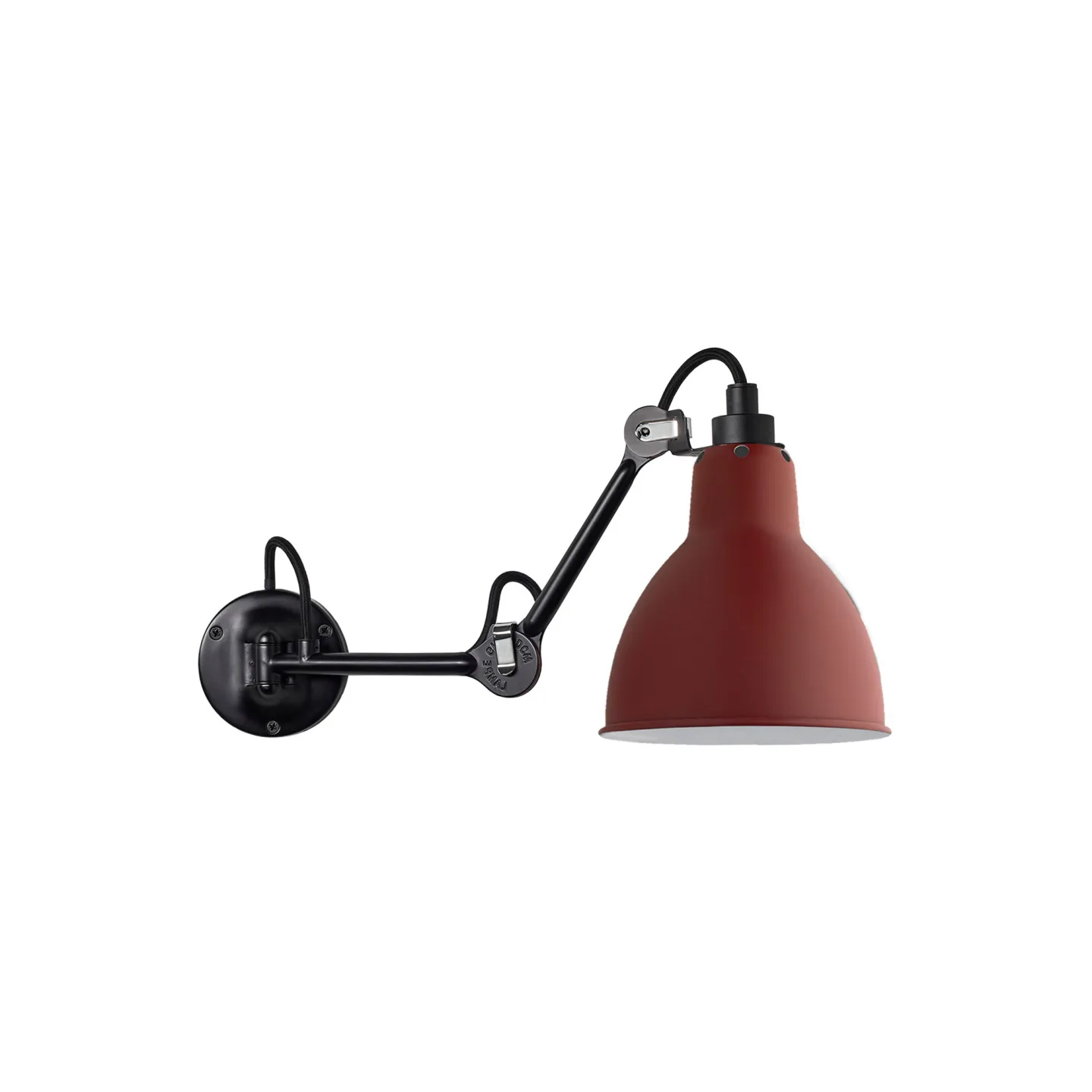 DCWéditions - Lampe Gras N°204 röd - Sänglampor - Bernard-Albin Gras - Röd - Metall