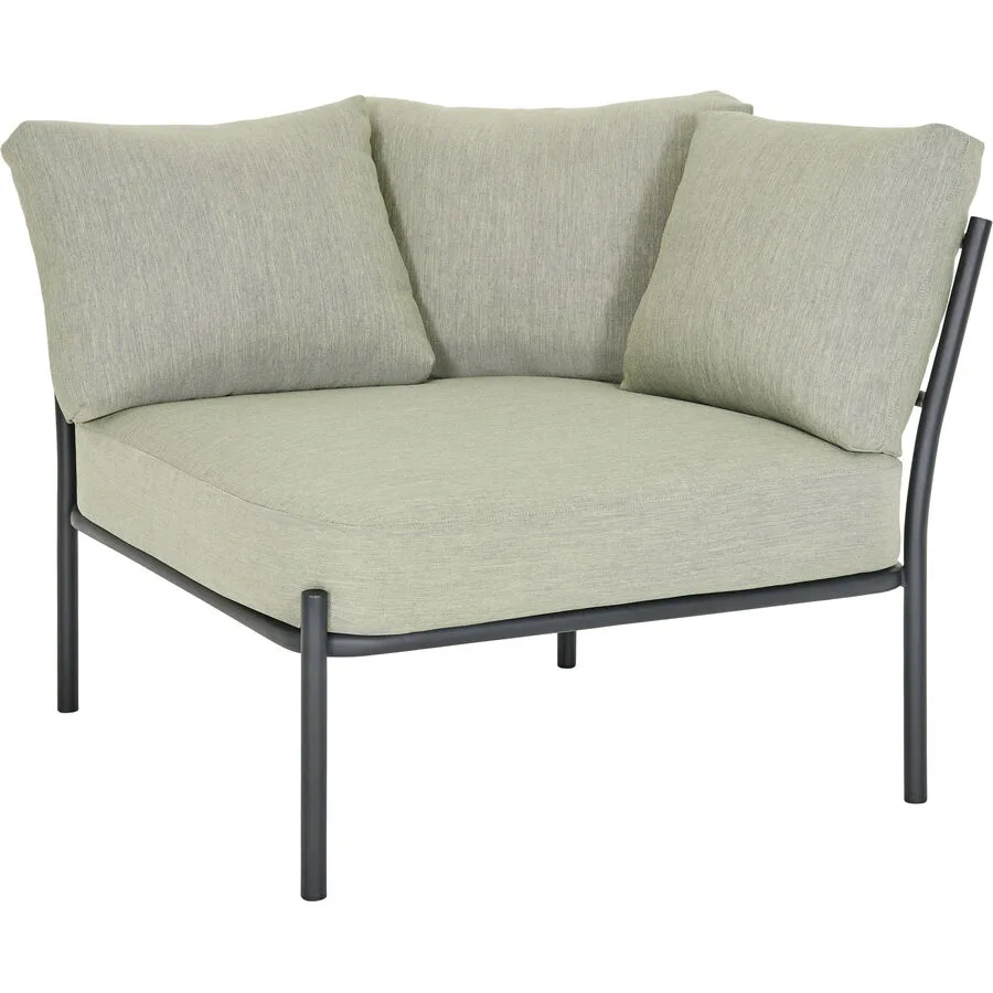 Loungeelement Viano Schwarz Stahl 80 cm 66 cm