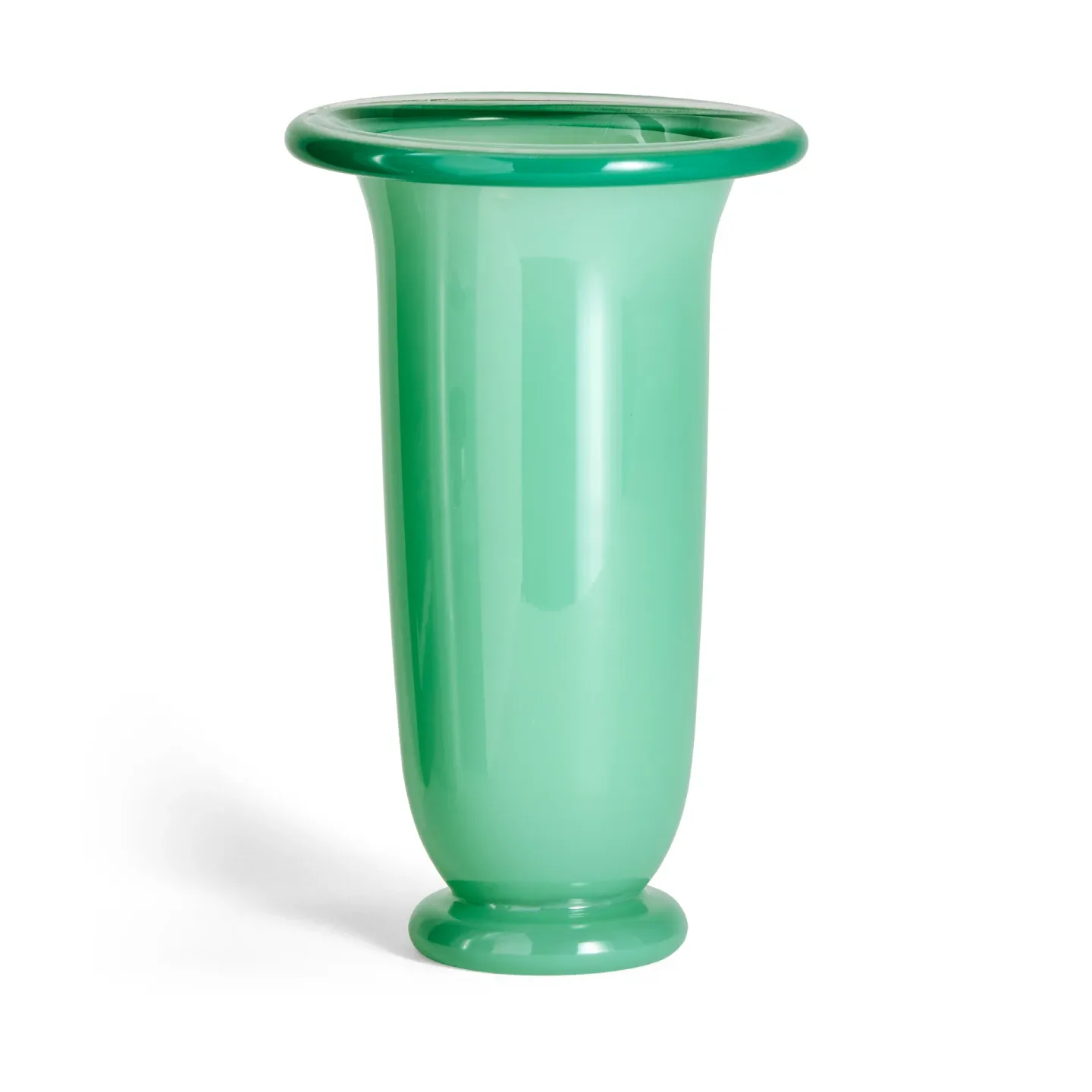 HAY Empire Vase Large Green-dark green rim