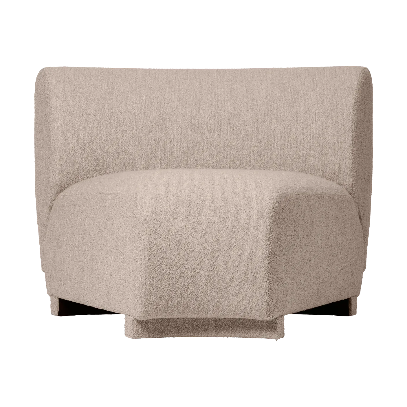 Ferm Living Rico soffmodul corner 45 Soft Bouclé Natural