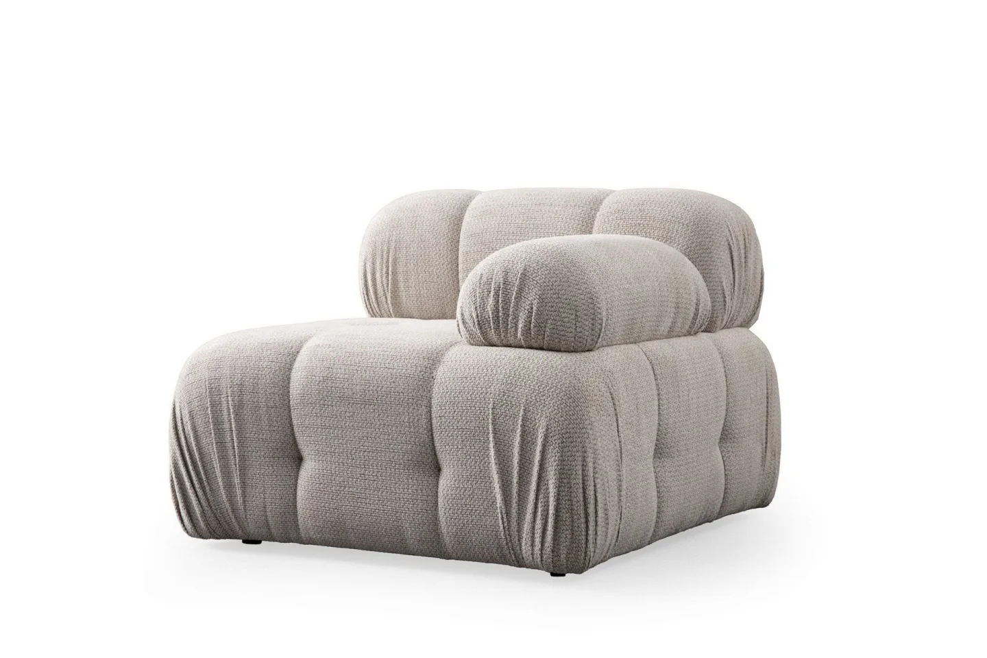 Belgin Högermodul / Fåtölj 95 cm med fasta armstöd - Cream