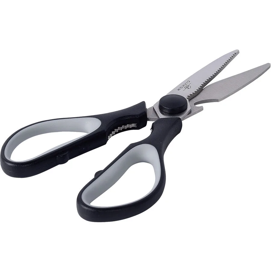 Schere Cecily grau/schwarz Kunststoff/Stahl T 8.4 cm