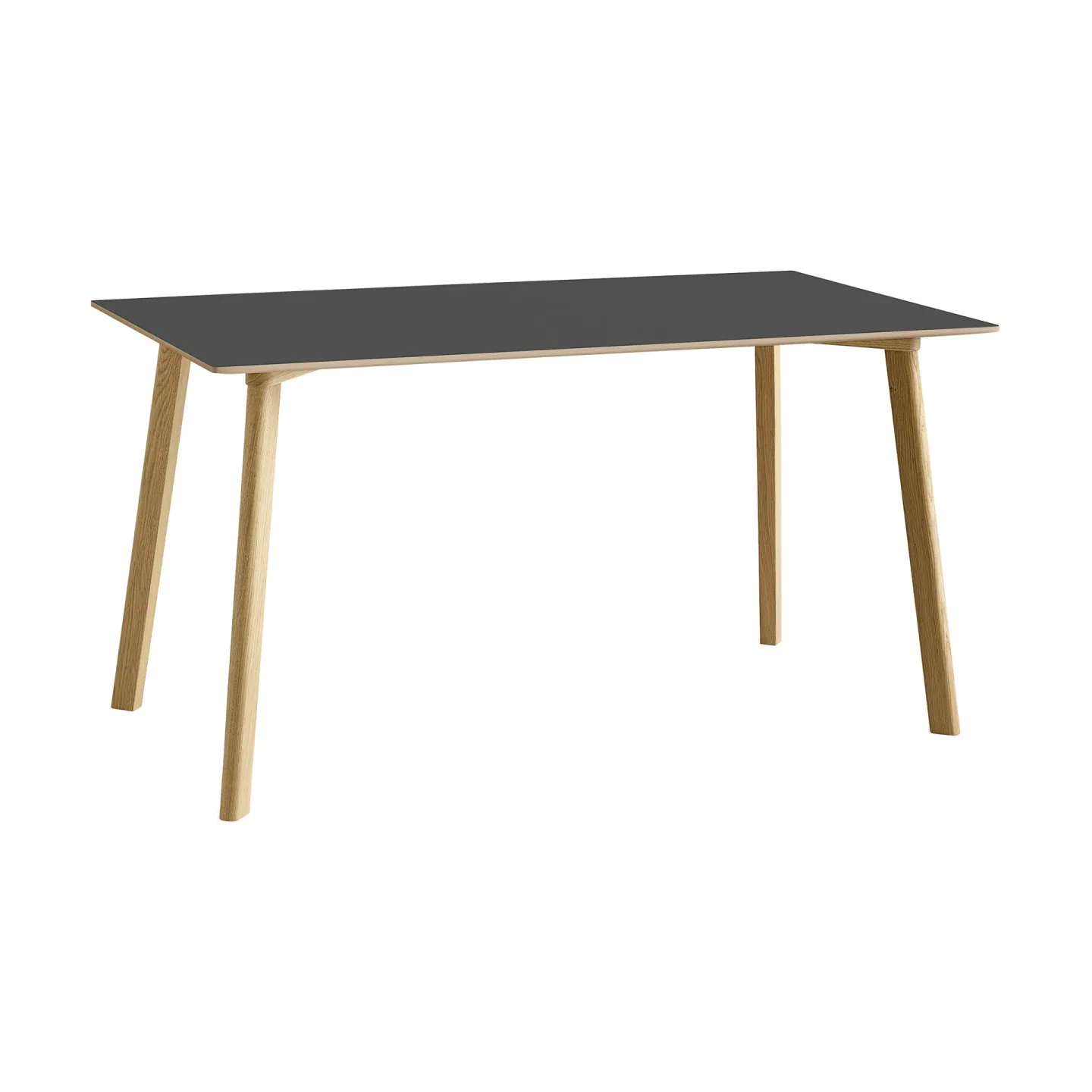 HAY CPH210 Deux 2.0 Tisch 75x140 cm Stone grey-lackierte Eiche