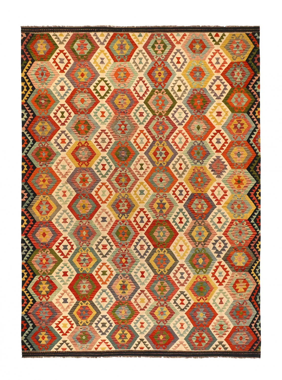 Orientalsk kelimteppe 430 x 309 cm (Størrelse: 430 x 309 cm)