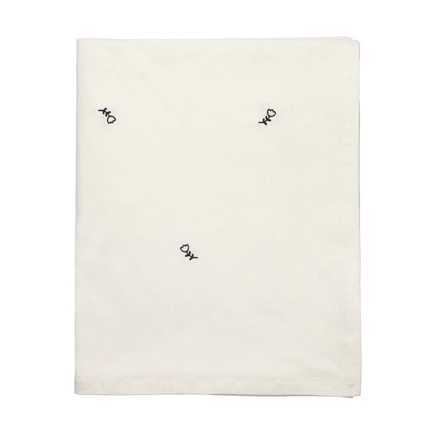 Broste Copenhagen Mai Tischdecke 160x300 cm, black-off white