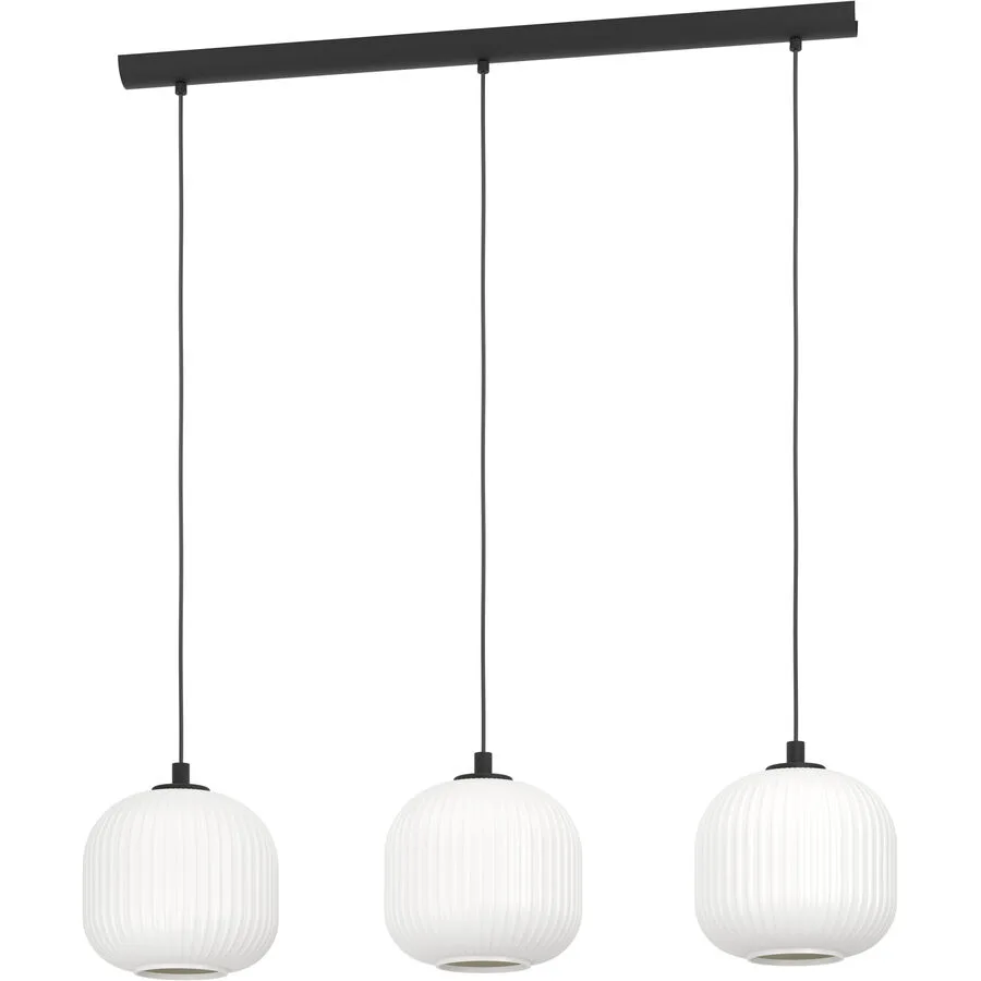 Eglo Pendellampe Mantunalle Schwarz Stahl 20 cm 110 cm