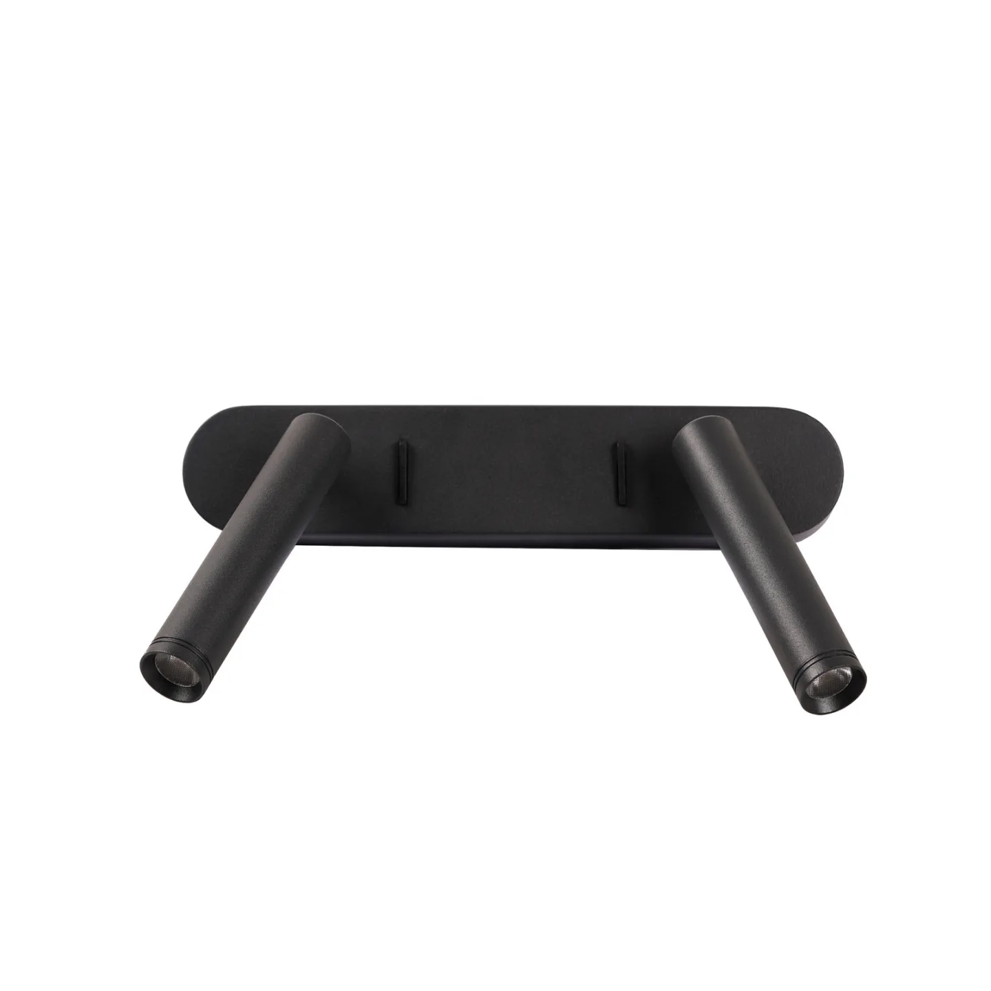 Point LED-Wandlampe, schwarz, Breite 25cm, 2-flg. - Antidark - Schlafzimmer - Modern - Metall - Mehrflammig