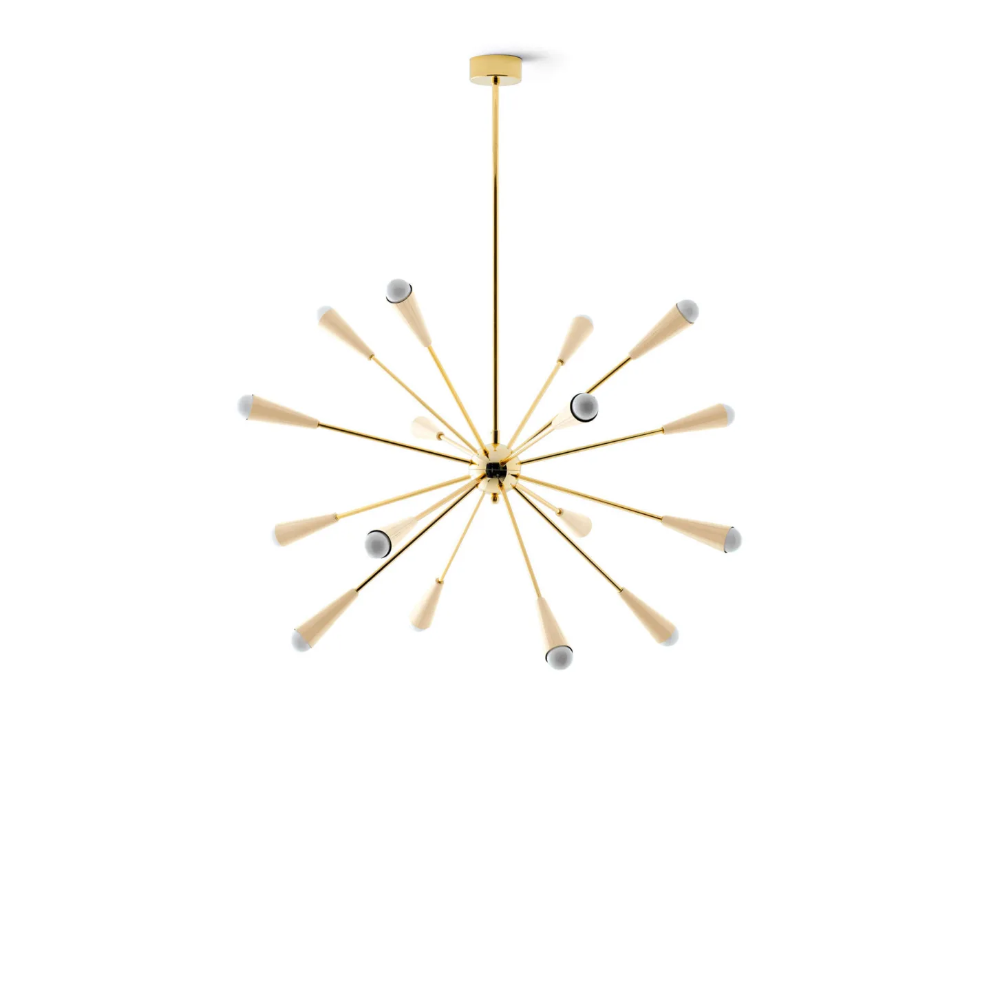 Stilnovo - Sputnik Suspension, Gold/Ivory - Takkronor - Vit