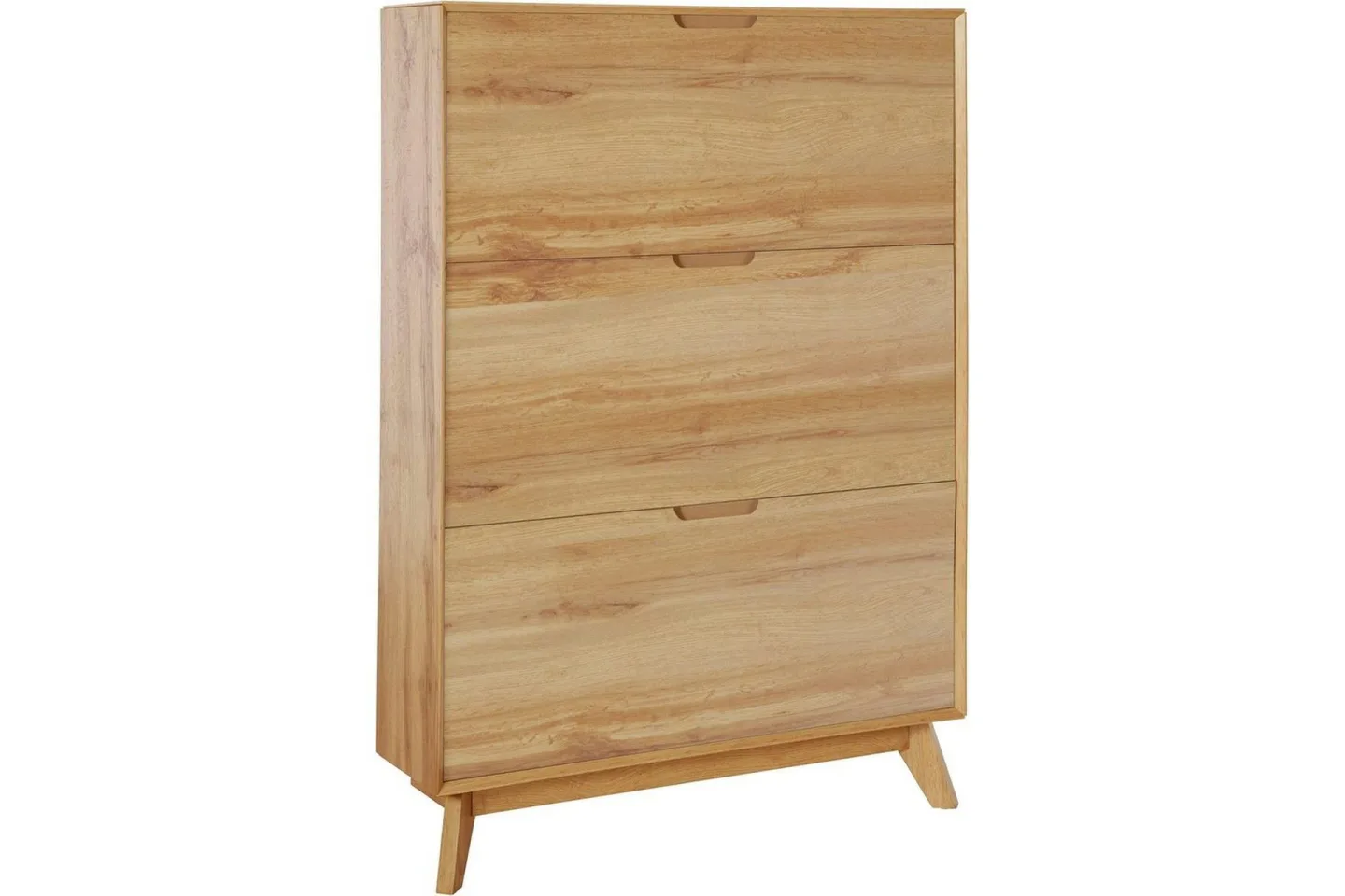 Skoförvaring Ezra 3 klaffar 89x24x125 cm, Wotan-ek - 89x24x125 cm, Wotan-ek