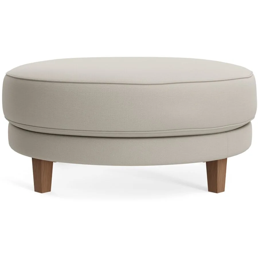Hocker Avena natur Stoff/Holzfuss walnuss B 101 H 45 cm - Möbel Konfigurator: Traummöbel individuell zusammenstellen