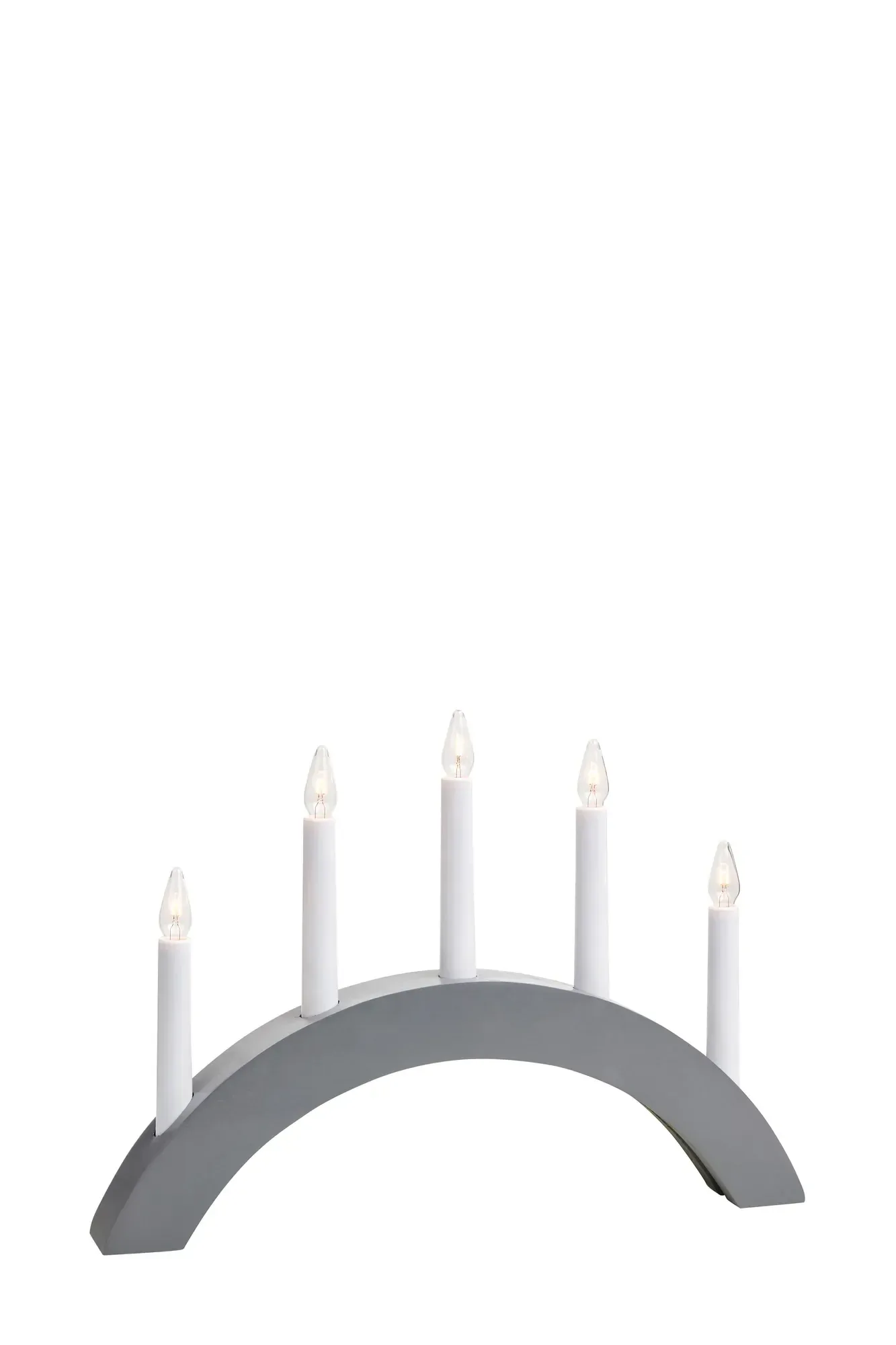 Atle Adventskerzenhalter Grau 5 Lichter