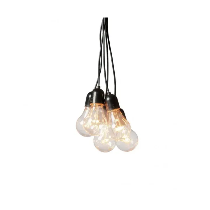 Konstsmide Istappsslinga 10 ljus 40 cm Svart