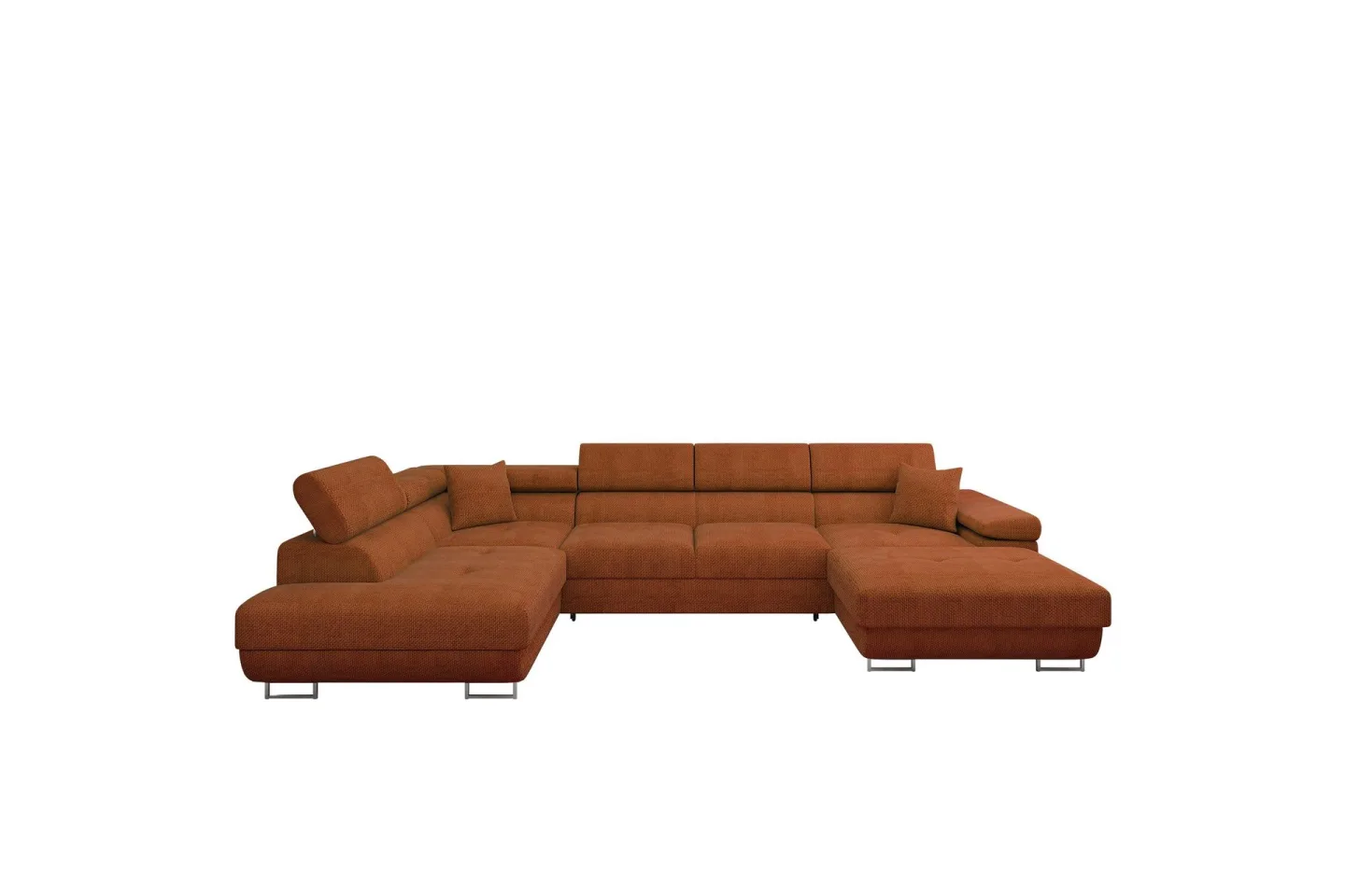 Gabina Soffa med Divan och Schäslong 4-sits - Orange