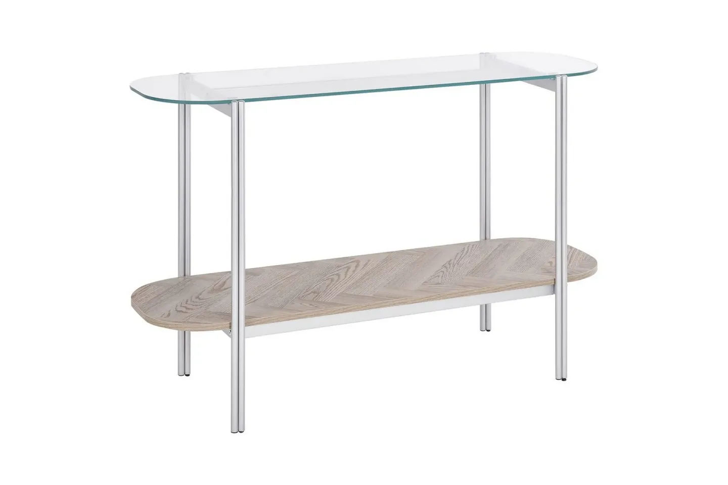 Konsolbord Lovell Silver, ljust trä - Silver, ljust trä