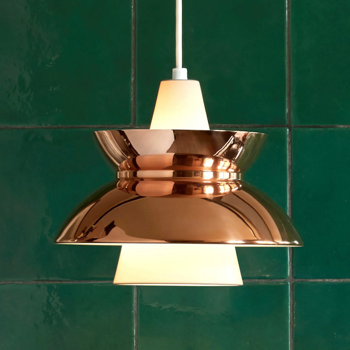 Doo-Wop Pendelleuchte Copper - Louis Poulsen - Wohnzimmer - Design - Metall - Einflammig
