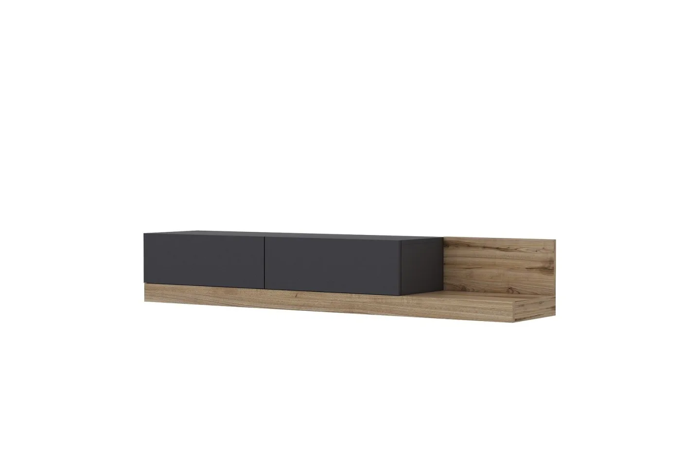 Majör Tv-bänk 180 cm - Antracit/Valnöt
