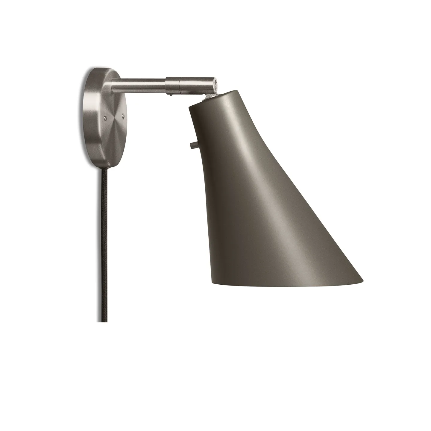 Rubn - Miller vägglampa umbra grey / steel - Vägglampor - Niclas Hoflin - Guld,Grå - Metall