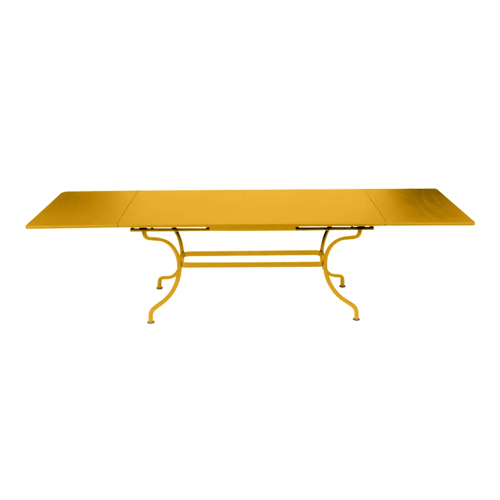 Fermob - Romane Table 200/300x100 cm Honey 73 - Matbord utomhus - Gul - Metall