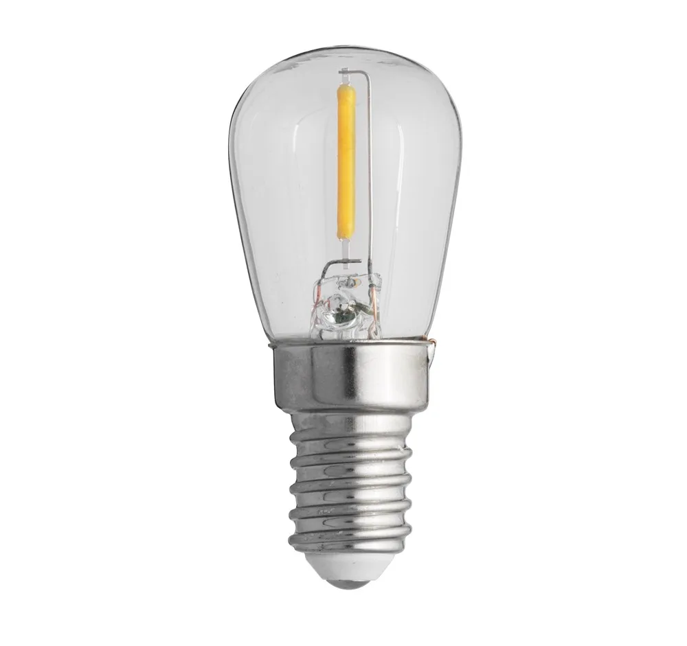 Unison - LED E14 päron 0,8W 2700K - Ljuskälla - Transparent