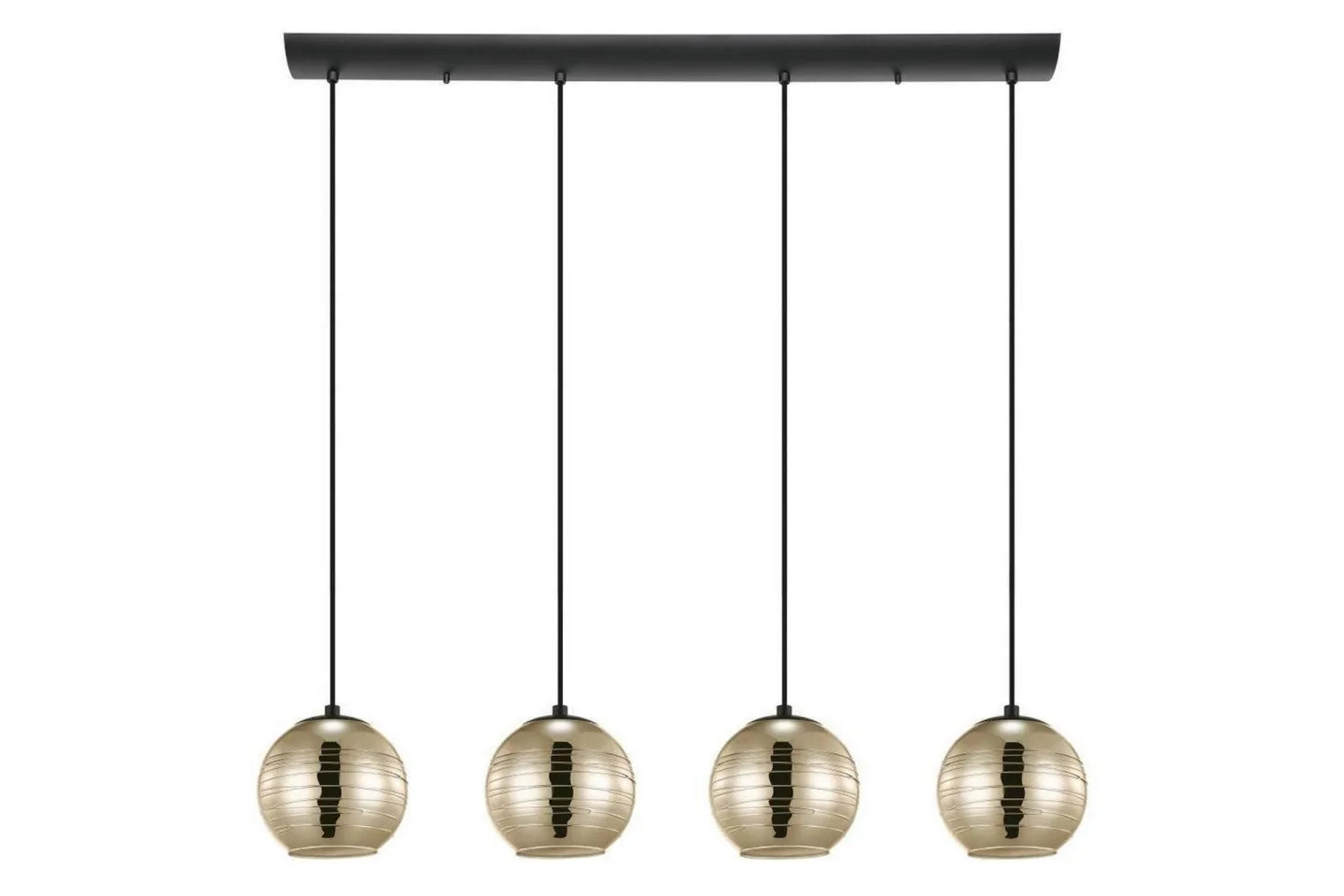 Takpendel Eglo Lemorieta Svart/Guld med 4 Lampor -