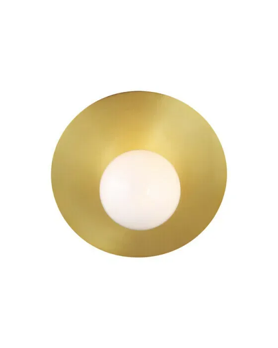 Nodes Large Angled Sconce Brass