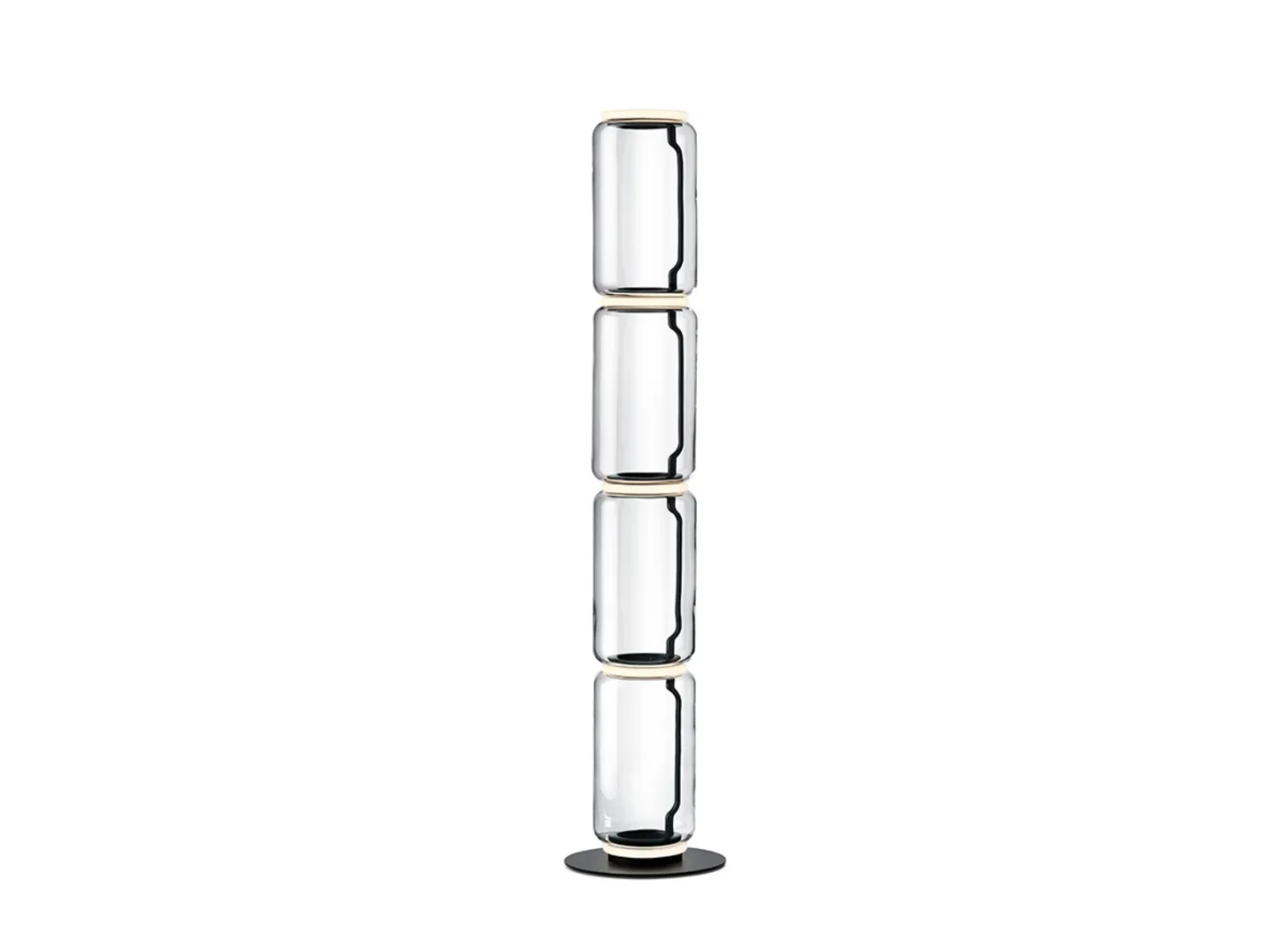 Noctambule F4 Stehleuchte Low Cylinder - Flos - Wohnzimmer - Design - Glas - Mehrflammig