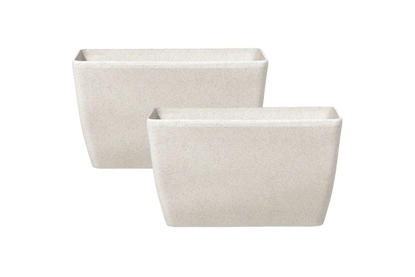 Trädgårdskruka Baris set om 2 Beige, 74x32x45 cm - Beige, 74x32x45 cm