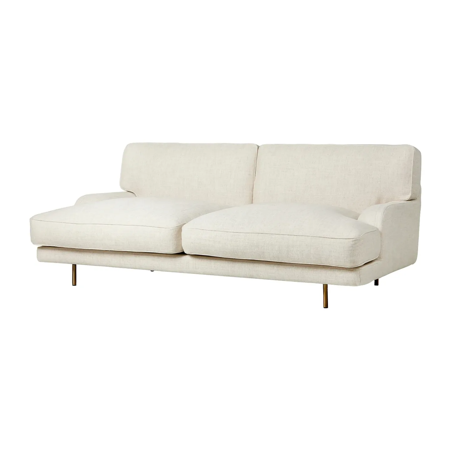 GUBI Flaneur soffa 2-sits Indianskop 15-antique brass