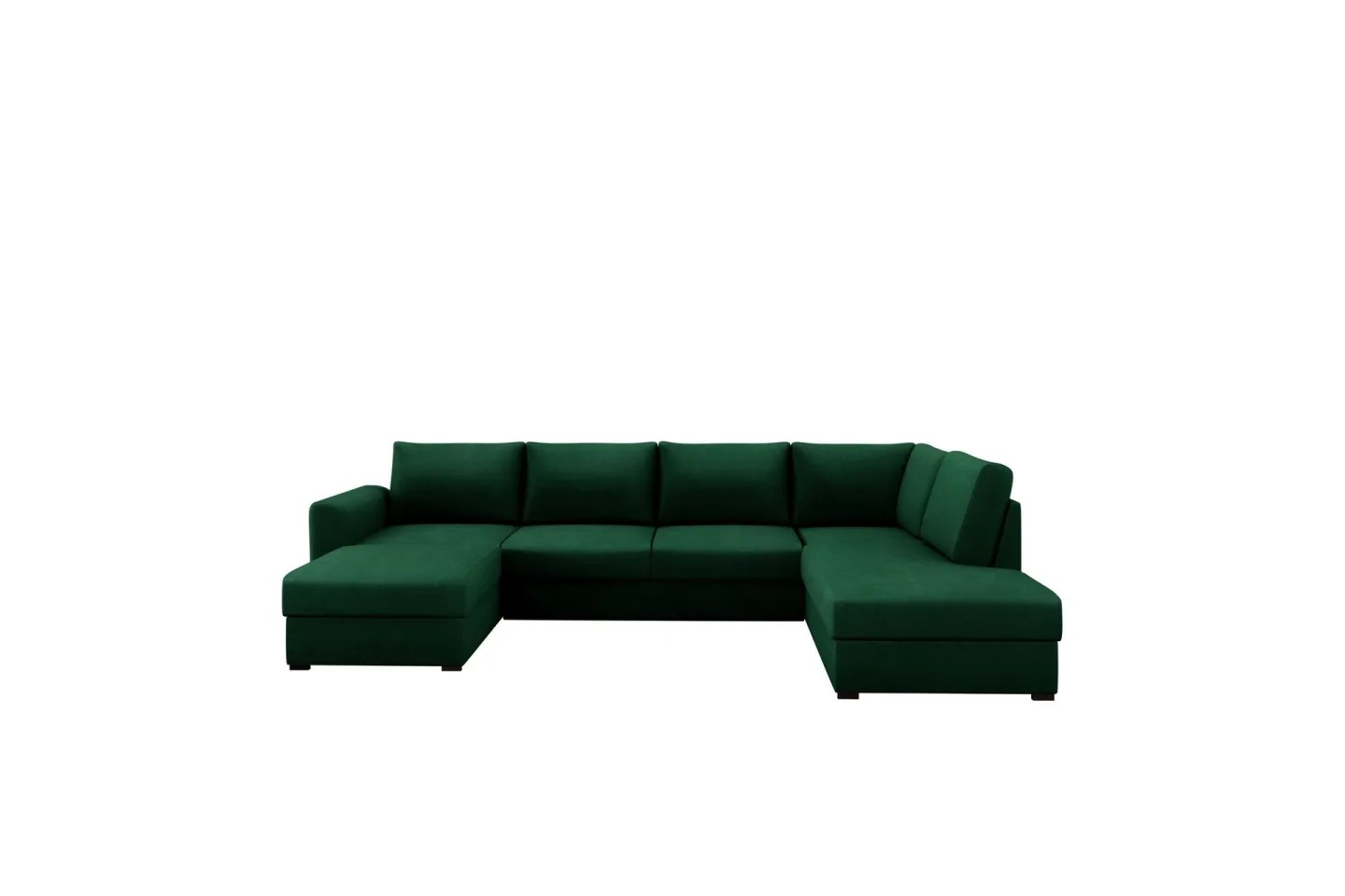 Taberk Bäddsoffa med Divan och Schäslong 4-sits - Grön
