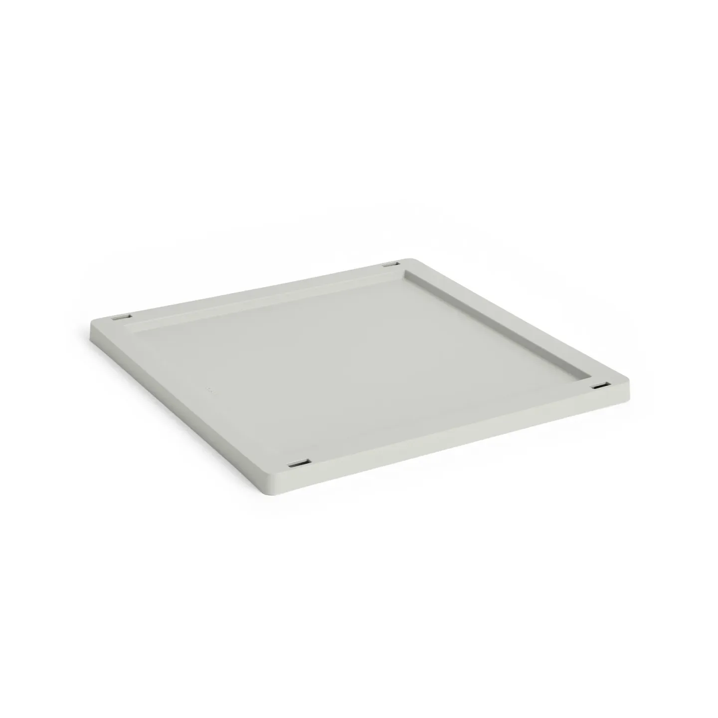 HAY Colour Crate Square/Cube lock plastic medium Grey