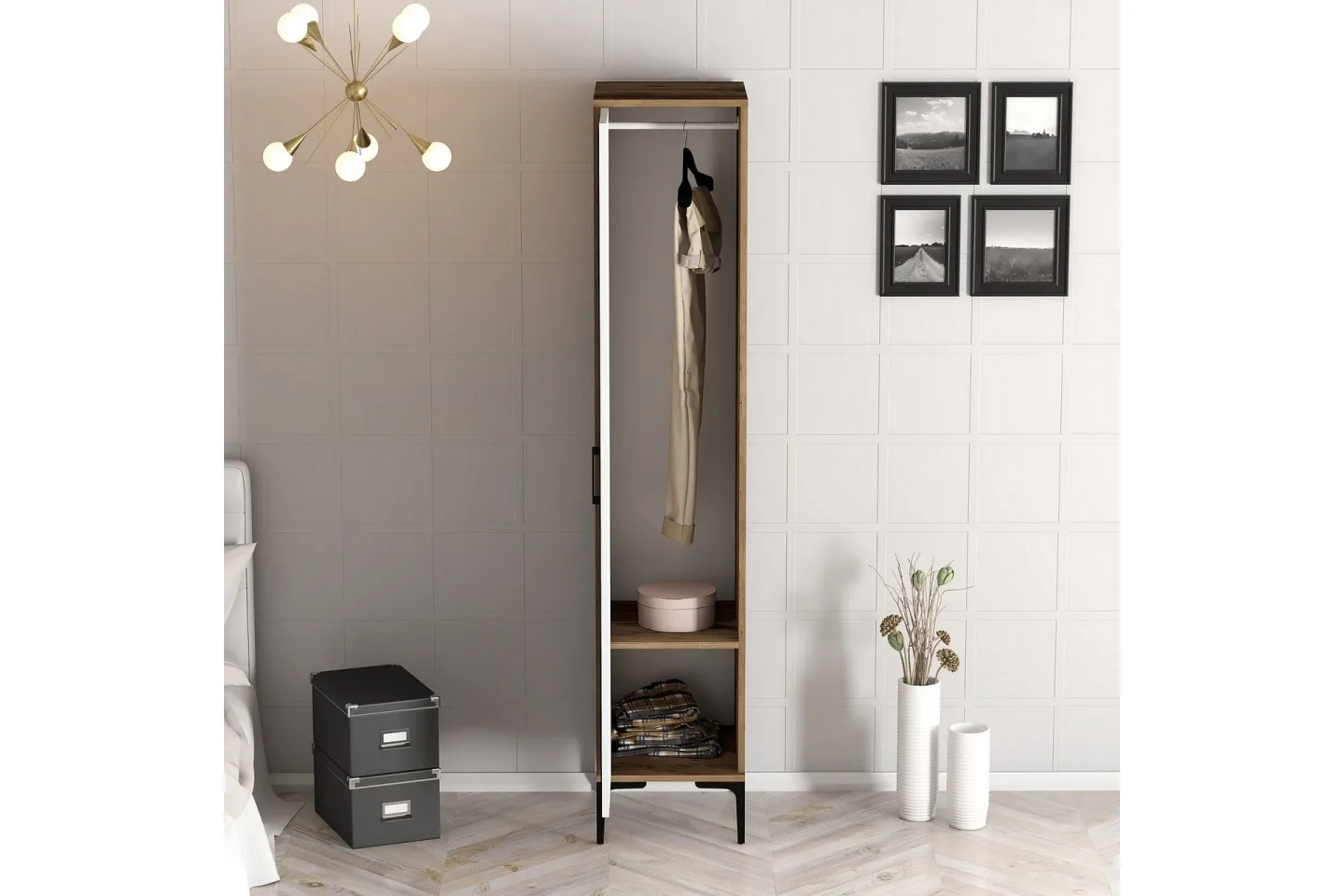Kumsal Garderob 40 cm - Vit