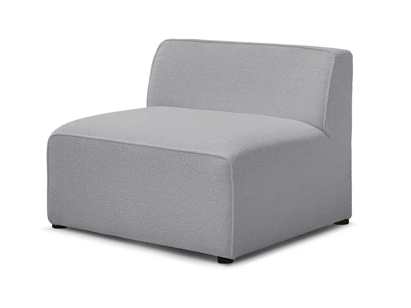 Modulare Sessel für Sofa BOBOCHIC MEGEVE Boucle-Stoff hellgrau