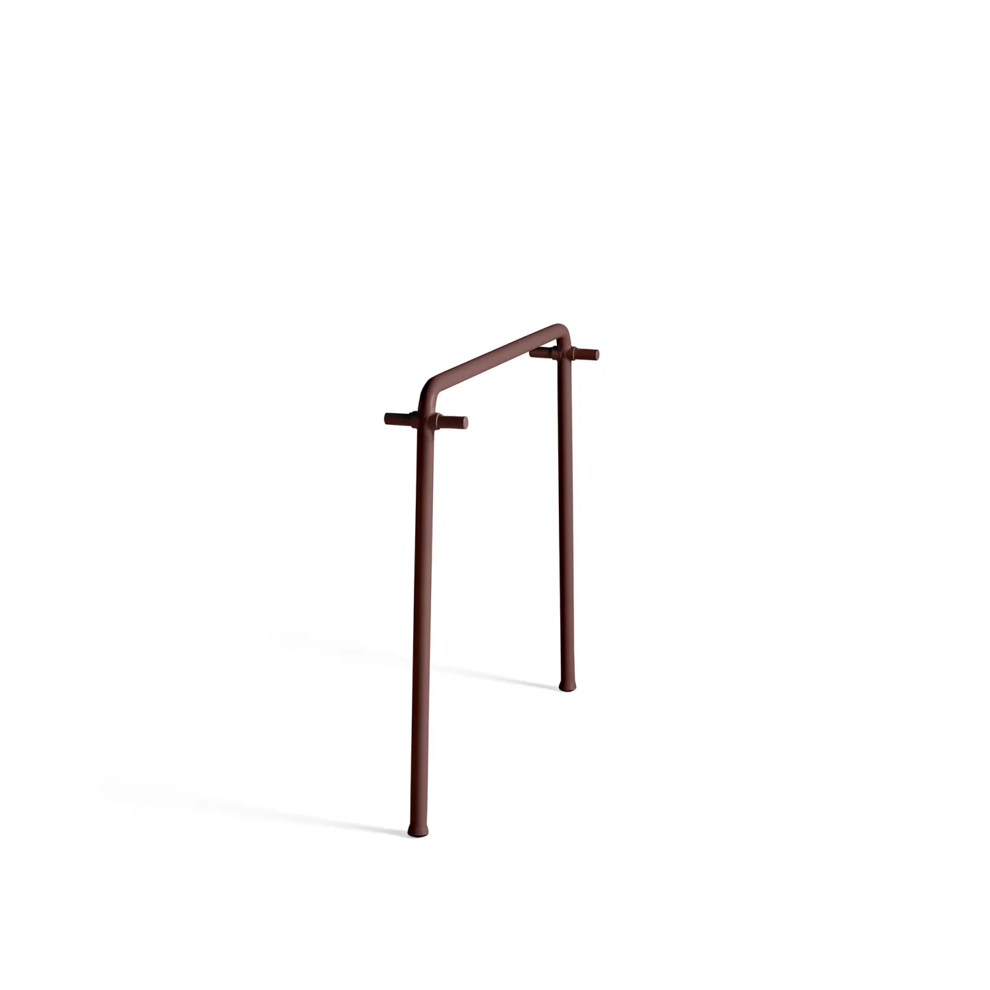 HAY - Palissade mittben 90 x 75 - Iron Red - Matbord utomhus - Ronan & Erwan Bouroullec - Röd - Metall