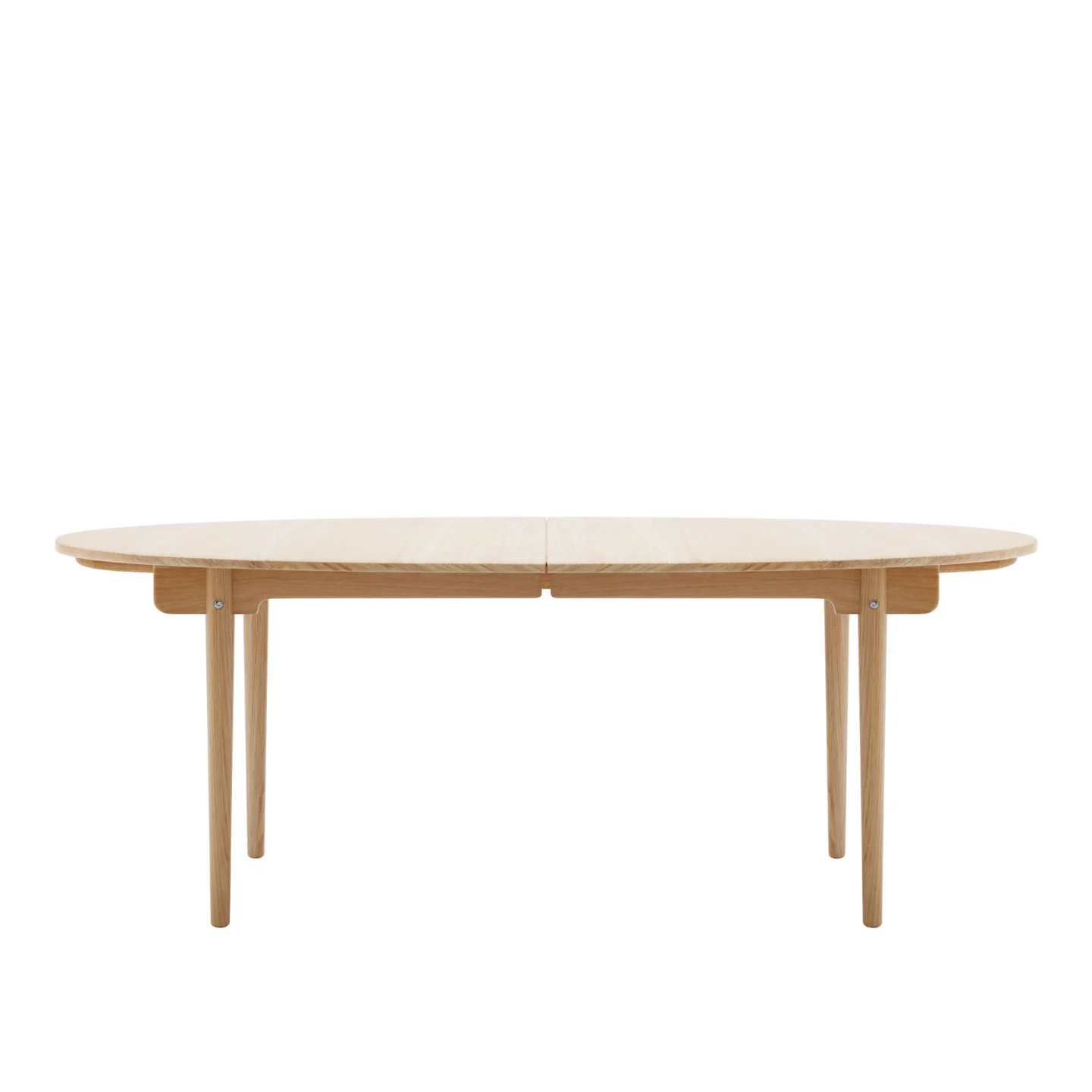 Carl Hansen - CH338, Klarlackad Ek, Med plats för 2 st iläggsskivor - Matbord - Hans J. Wegner - Träfärgad - Trä